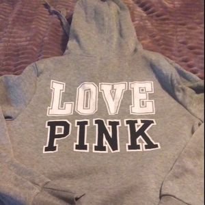 Love pink hoodie
